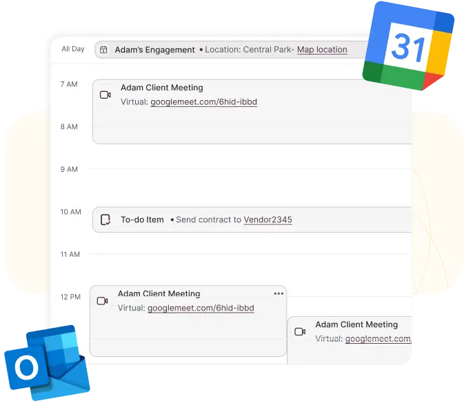Stay in Sync with Google or Outlook Calendar